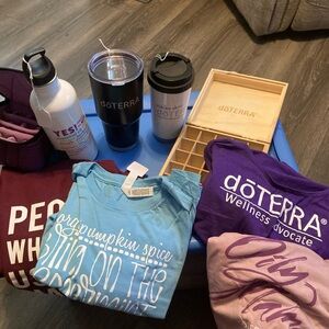 Essential oil related items storage box stainless steel cups shirts tank tops